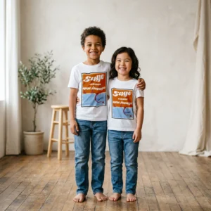 sge t-shirt shop b. kids Sage comme une image floue